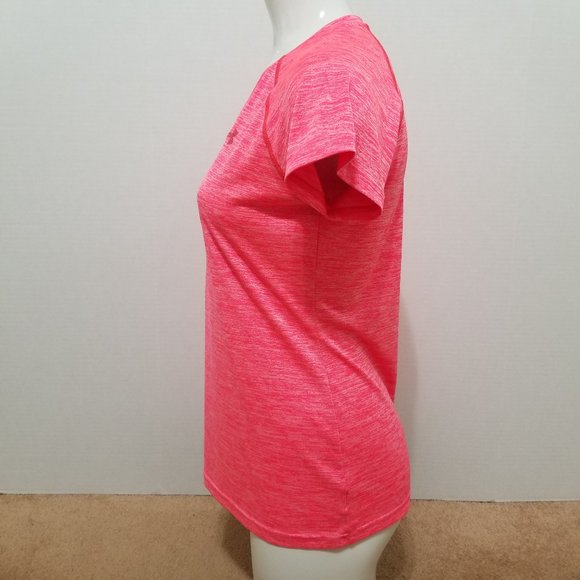 Under Armour shirt Small Twisted Tech HeatGear Semi-Fitted v-neck gym workout - Picture 2 of 10